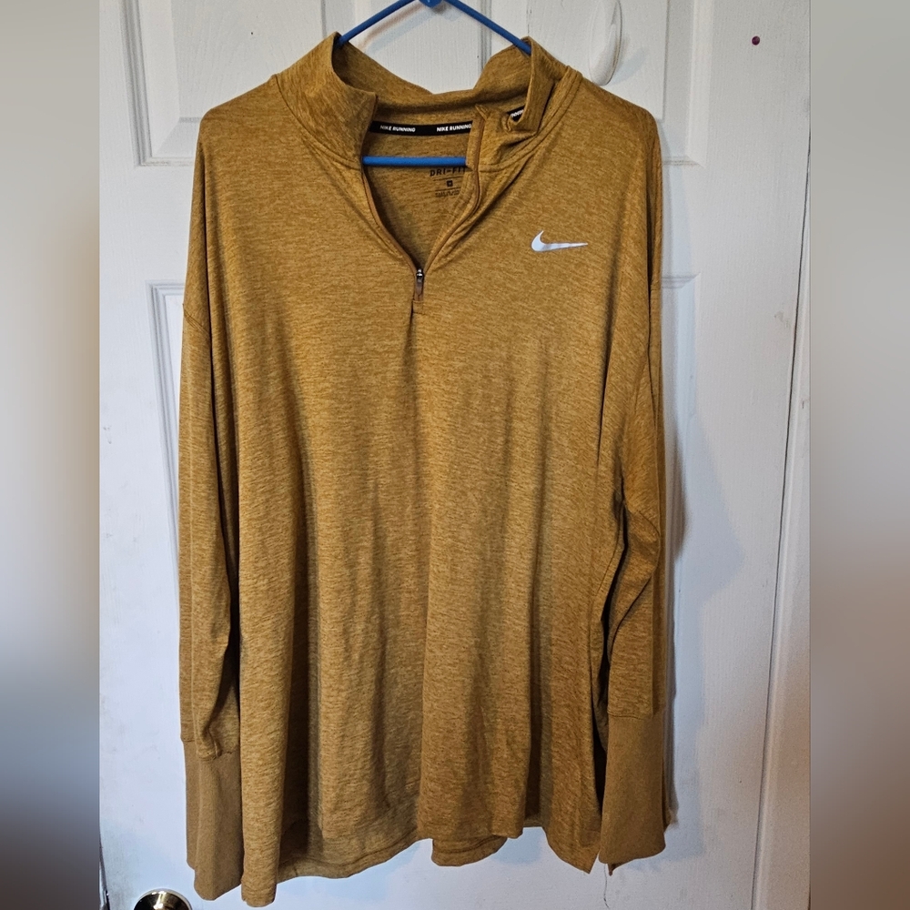 Nike Gold Long Sleeve Pullover